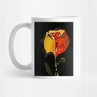 Yellow Digital Rose Mug